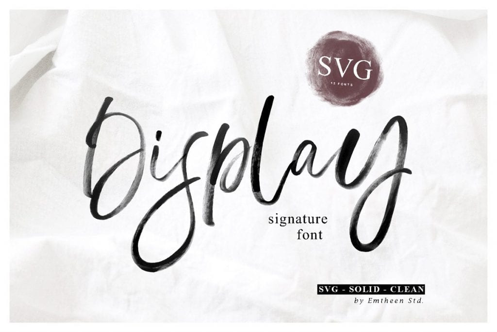 Display Signature Font - SVG