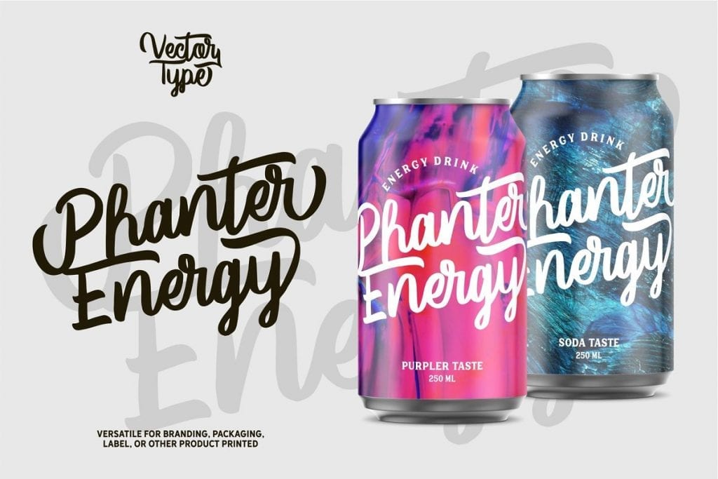 Vector Type - New Script Font