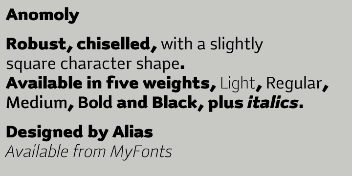 Anomoly Font
