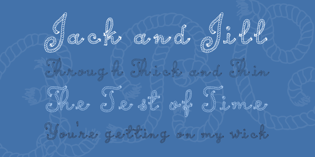 Calligraphy Rope Font
