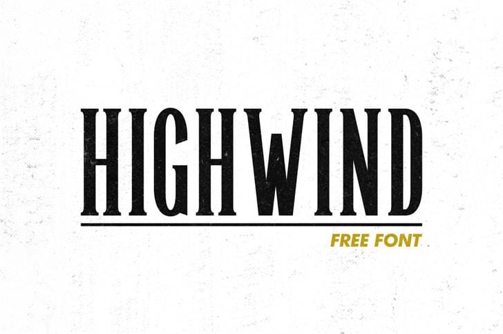 Highwind Typeface Font