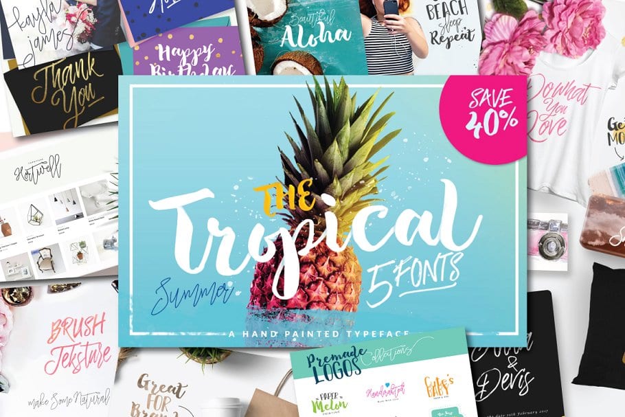 The Tropical Script Font