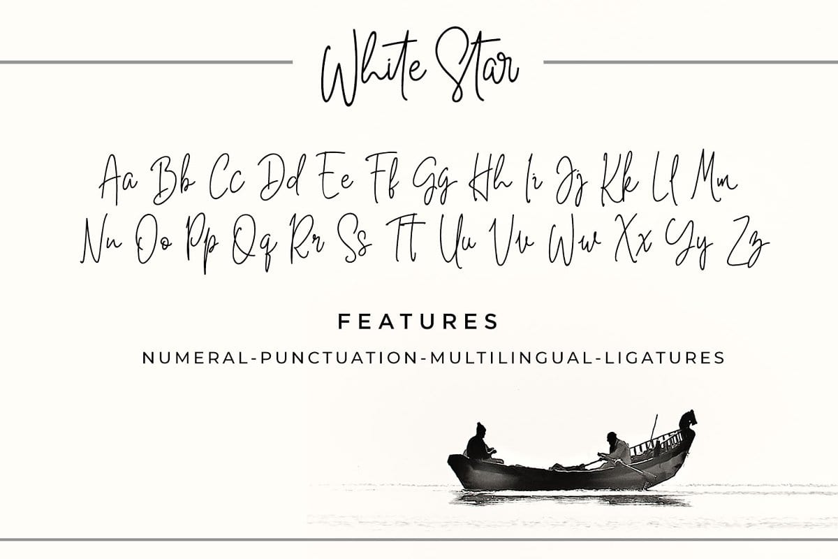 White Star Handwritten Font