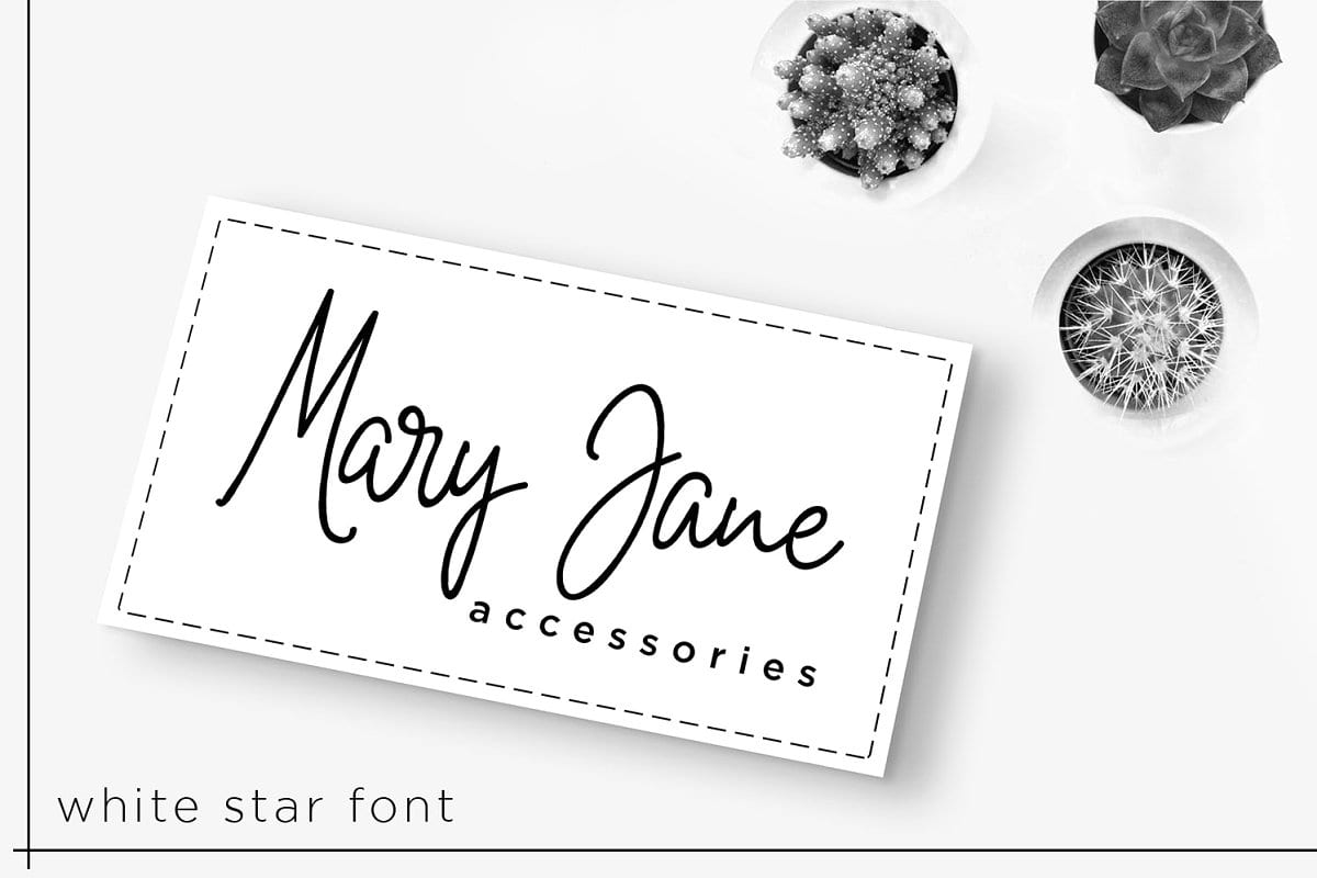 White Star Handwritten Font