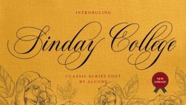 Sinday College Script Font