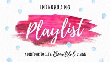 playlist script font