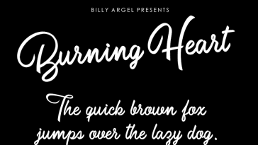 Burning Heart Font