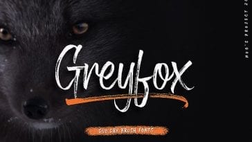 Greyfox Brush Font