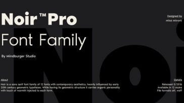 Noir Font Family