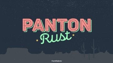 Panton Rust Font Family