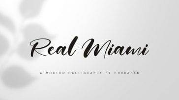 Real Miami Calligraphy Font
