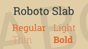 Roboto Slab Font