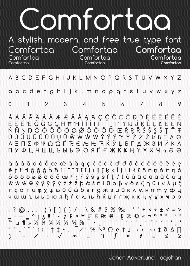 Comforta Font Upfonts