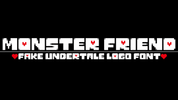 Monster Friend Undertale Title Font