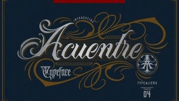 Acuentre Script Font
