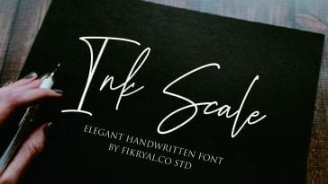 Ink Scale Handwritten Font