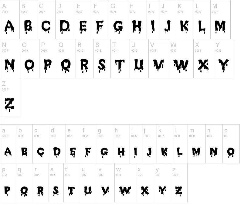 JD Melted Font - Melting Letters Font - UpFonts