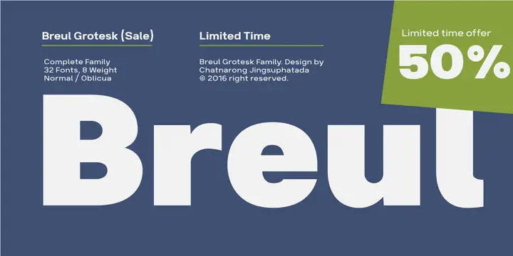 Breul Grotesk Font Family - UpFonts