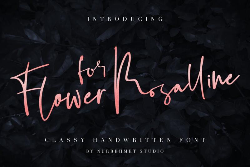 Flower For Rosalline Free Version Font