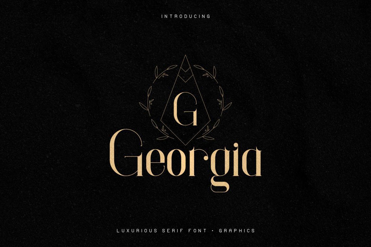 Georgia Luxurious Serif Font