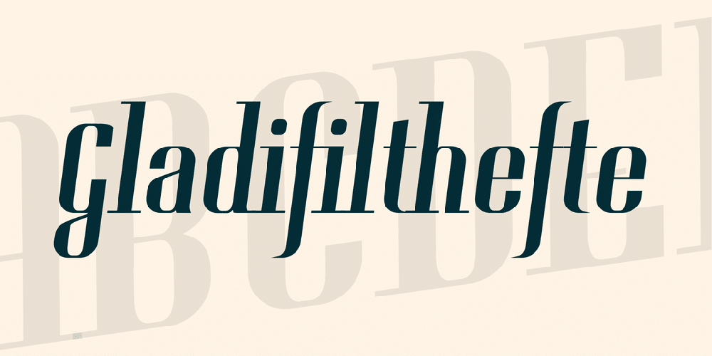 Gladifilthefte Font