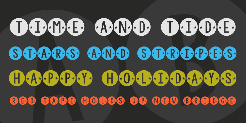 KG Counting Stars Font 2