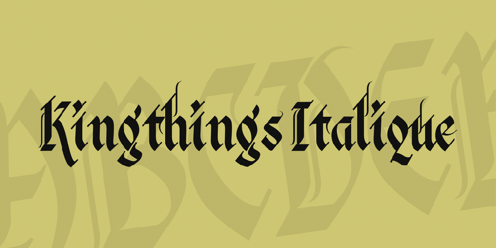 Kingthings Italique Font 1