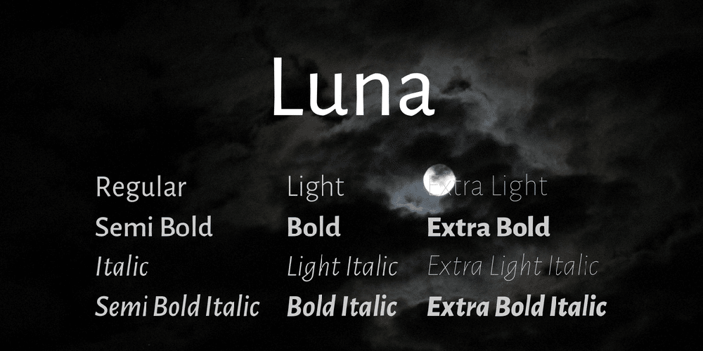 Luna Font Family