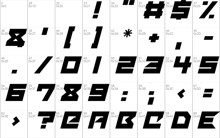 Mechacubes Font 1