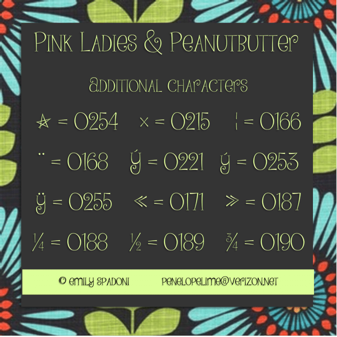 Pink Ladies And Peanutbutter Font