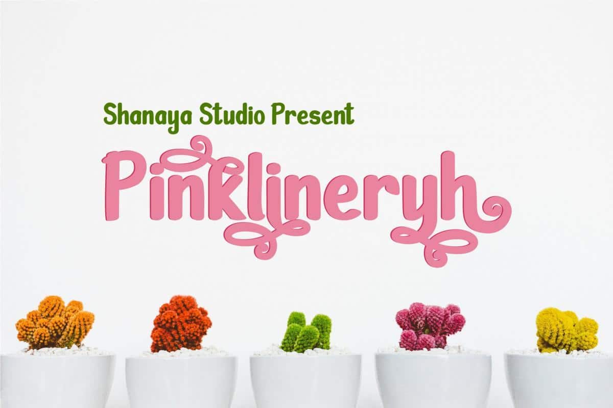 Pinklineryh Cute Font 1