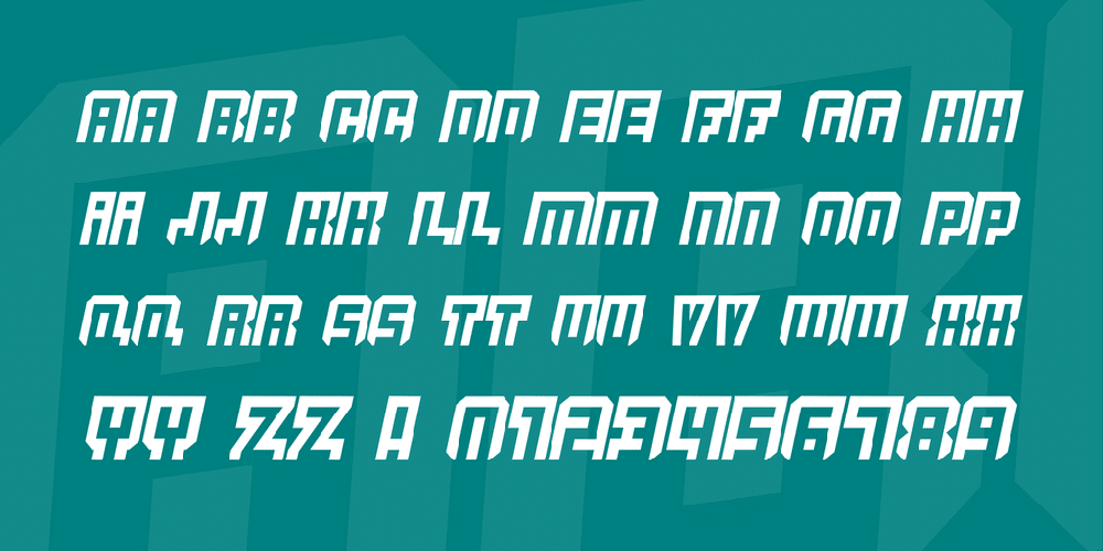 Quicksilver Techno Font 1