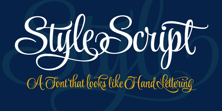 Style Script Font Family