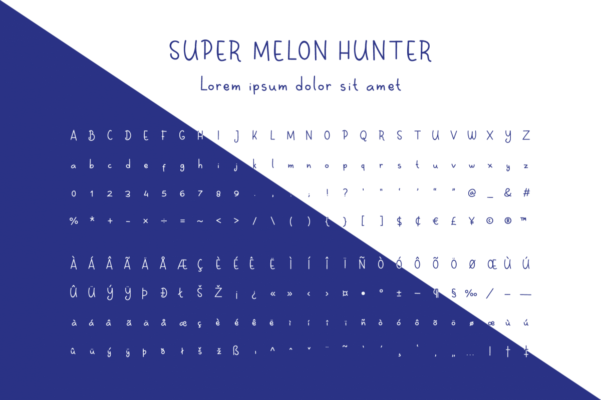 Super Melon Hunter Font Upfonts