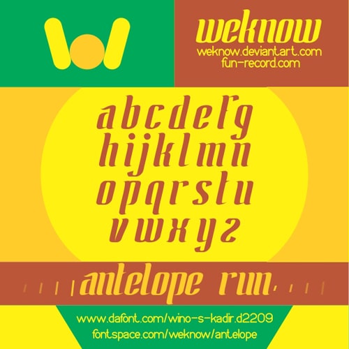 Antelope Font