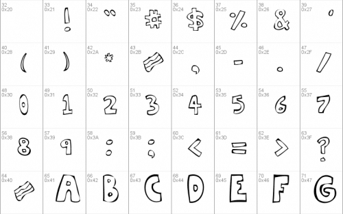 Bacon Font 1