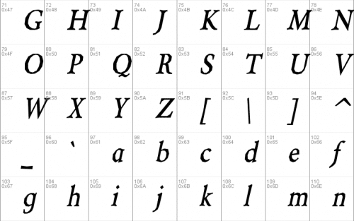 Berylium Font 9