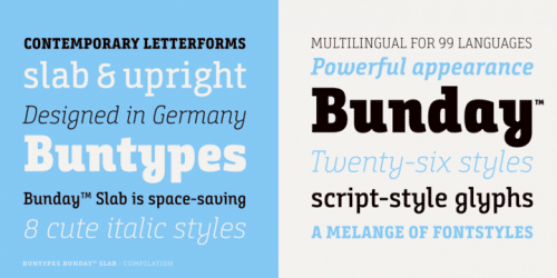 Bunday™ Slab Font Family 1