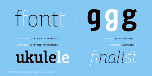 Bunday™ Slab Font Family 6