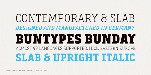 Bunday™ Slab Font Family 9