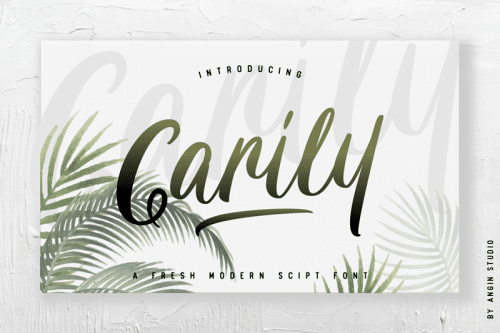 Carily Fresh Modern Script Font