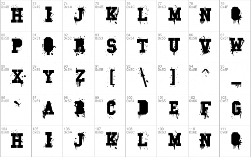 Carnage College Font 2