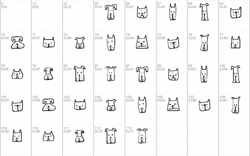 Cats and Dogs Font 2