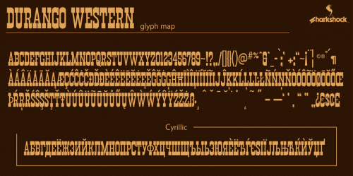 Durango Western Eroded Font 3