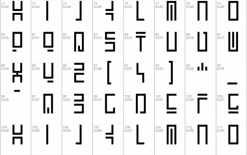 Encrypted Wallpaper Font 2