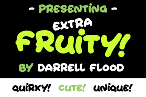 Extra Fruity Font 1