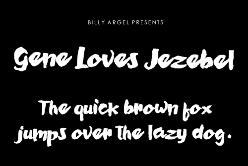 Gene Loves Jezebel Font 1