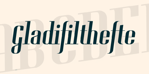 Gladifilthefte Font