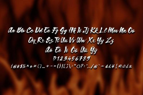 Hardy Blow Script Font 2