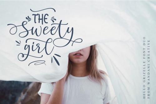 Hello Grizelle Font Duo 5